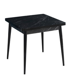 Hanah Home Flora Bendir - Mesa de comedor Blanco y Negro